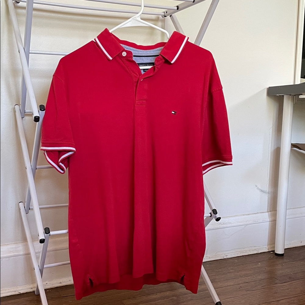 Tommy Hilfiger Classic Red Polo Shirt
